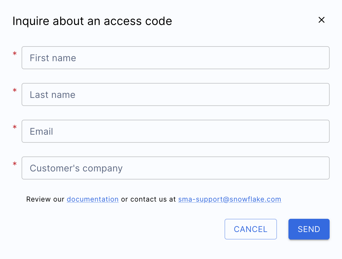 Request an Access Code