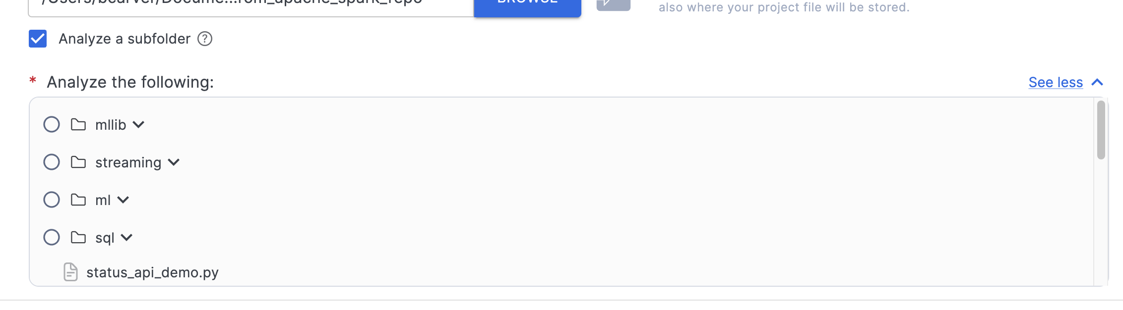 Subfolder Drop Down Menu