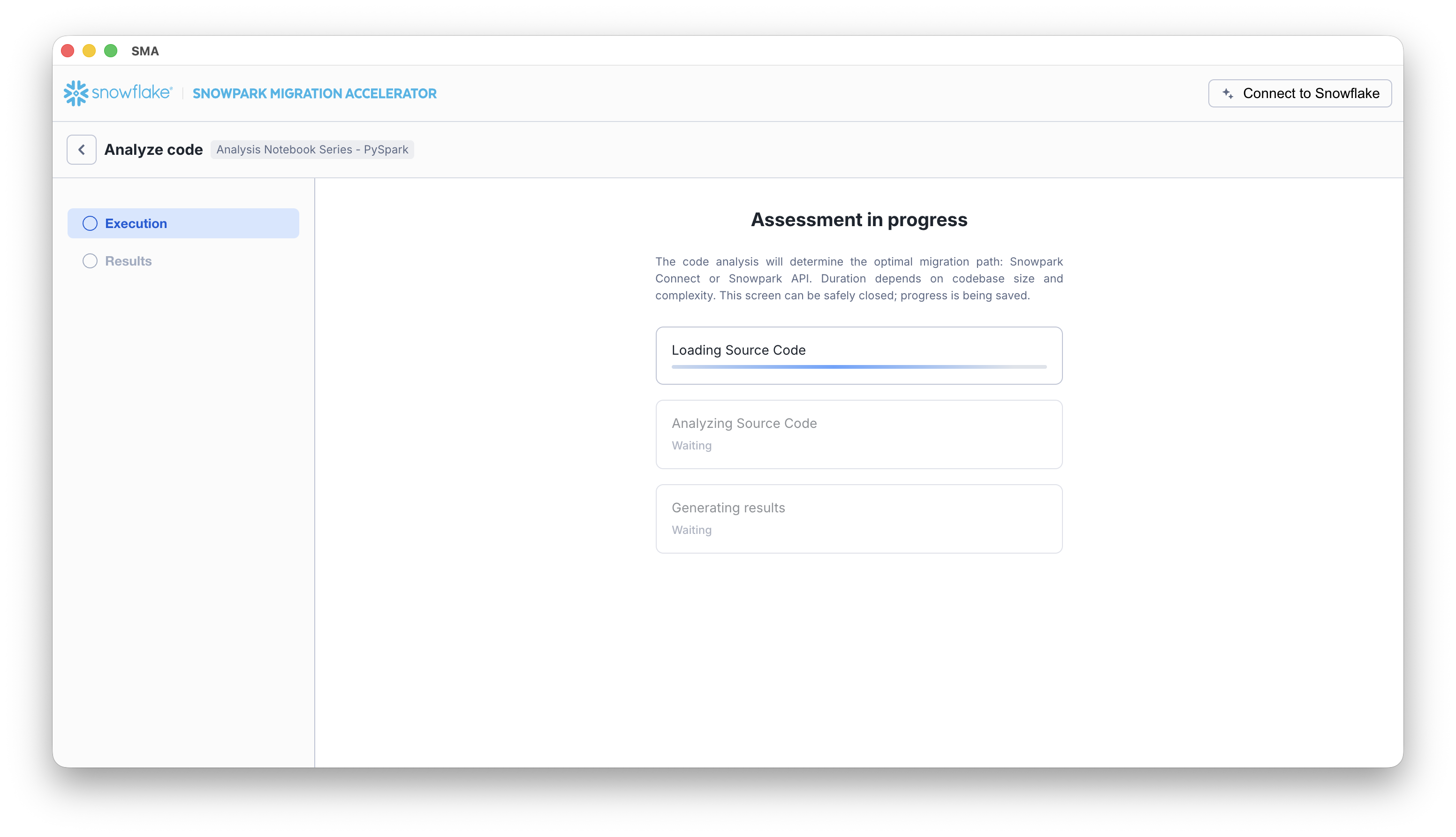 Assessment execution