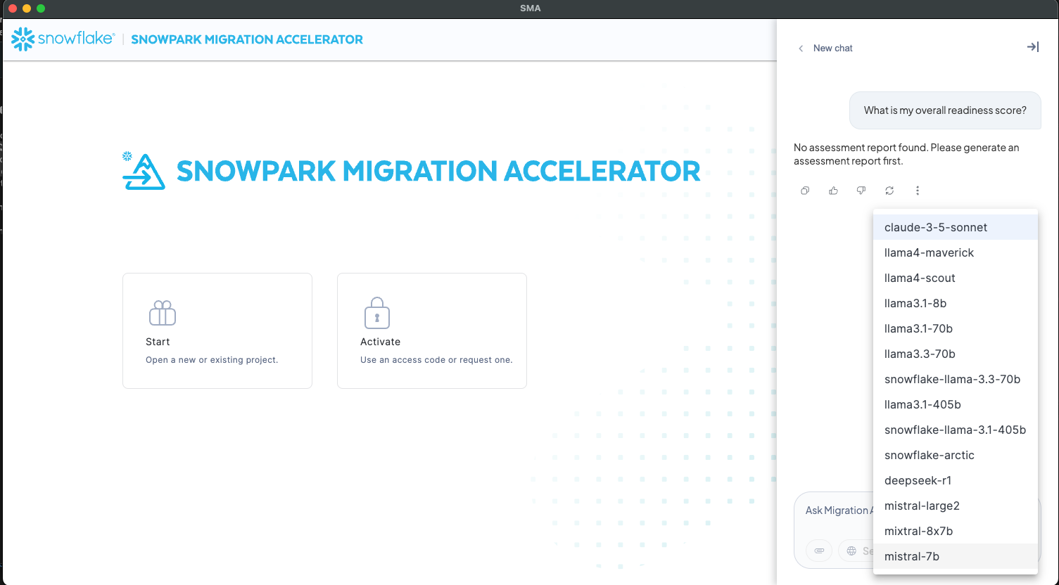Assistant Select LLMs List