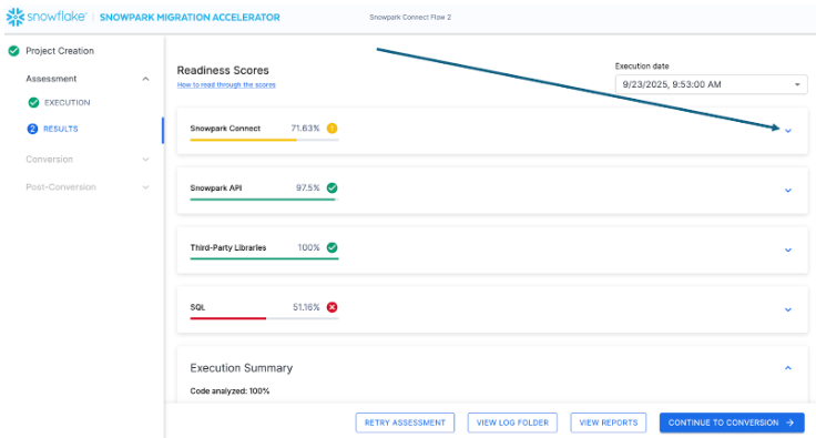 Expand Snowpark Connect score
