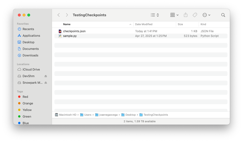 Input folder
