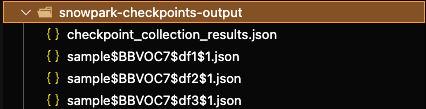 Collection results output folder