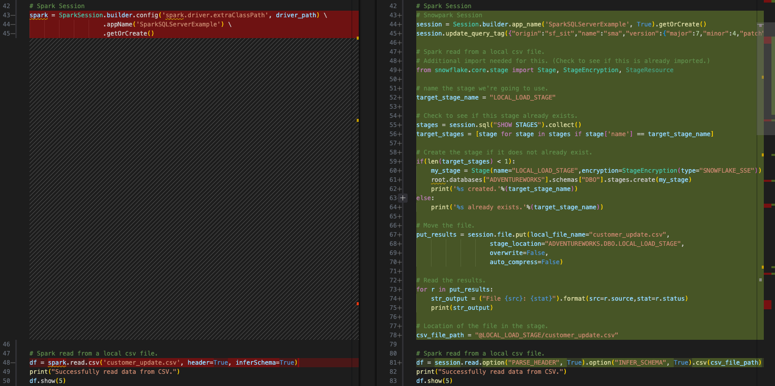 Rewritten code