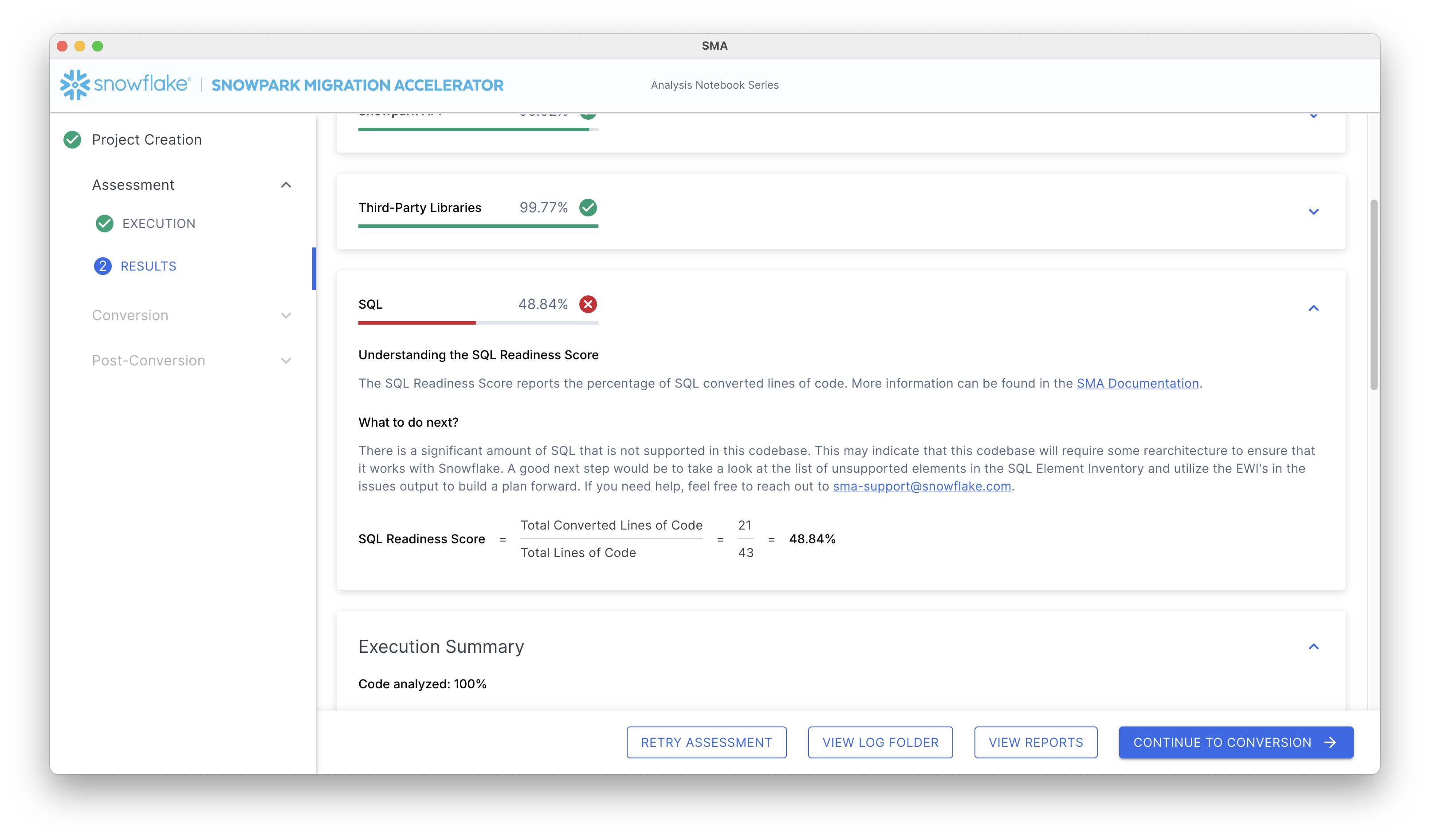 SQL Readiness Score