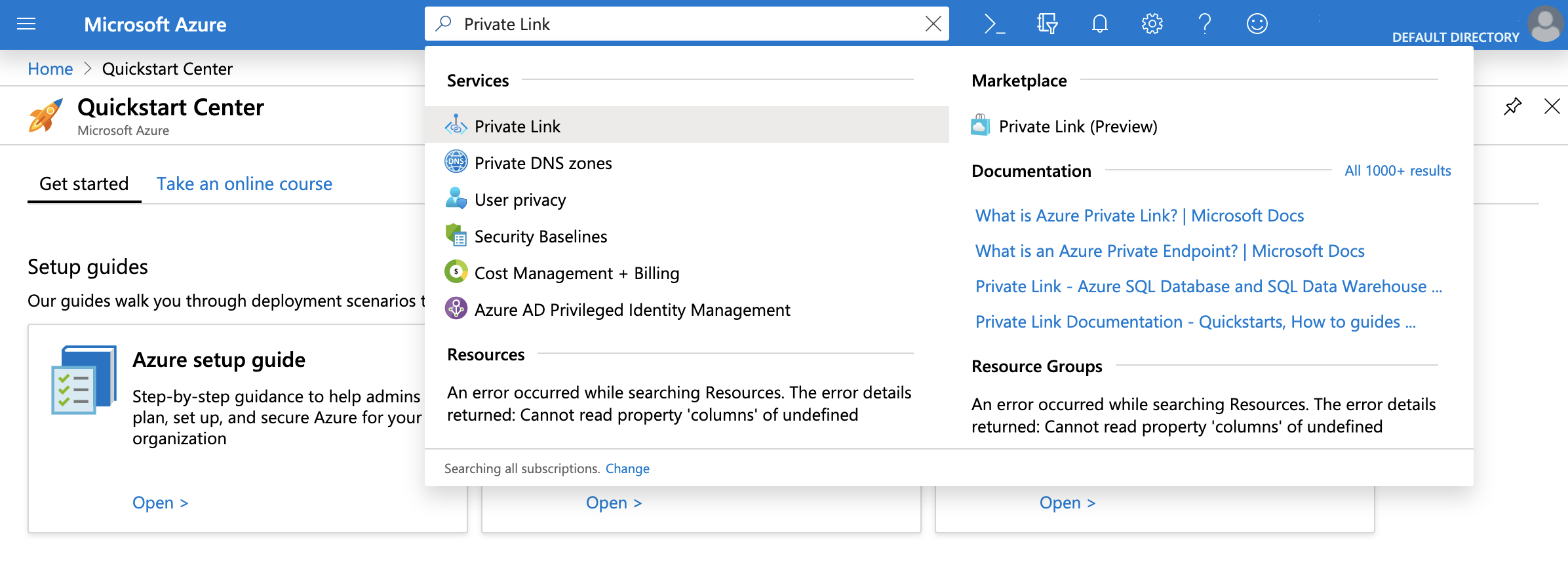 Private Link Preview