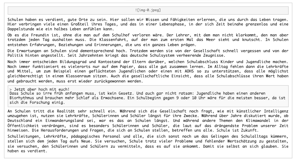 The same slide as it appears when the Markdown returned by AI_PARSE_DOCUMENT is rendered (as in a browser)