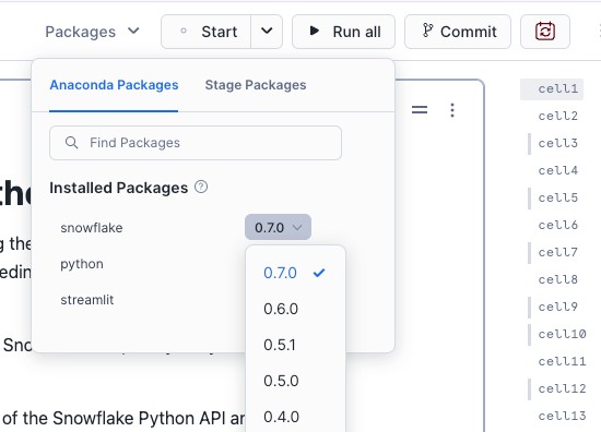 Package selector.