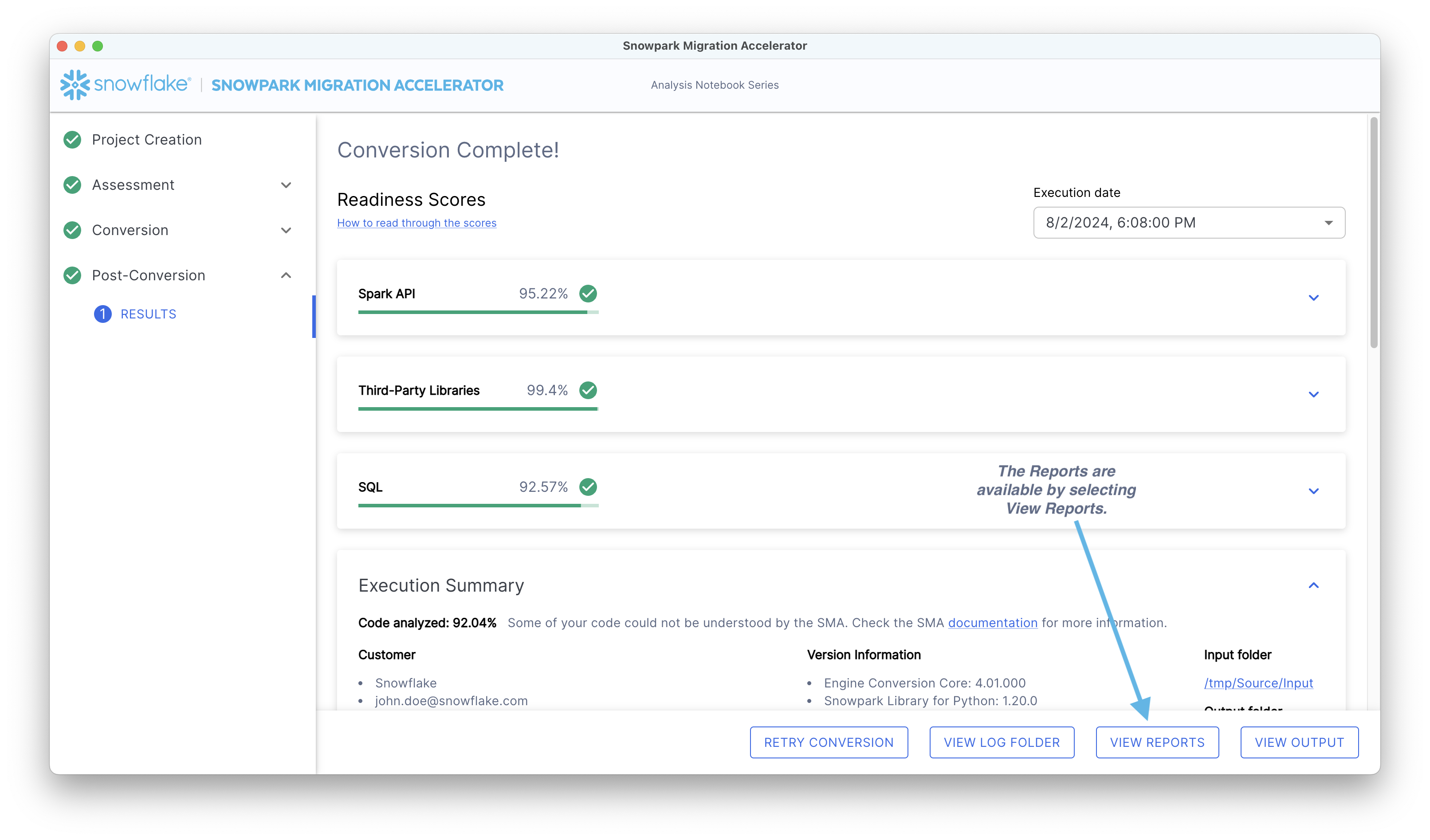 Conversion Reports