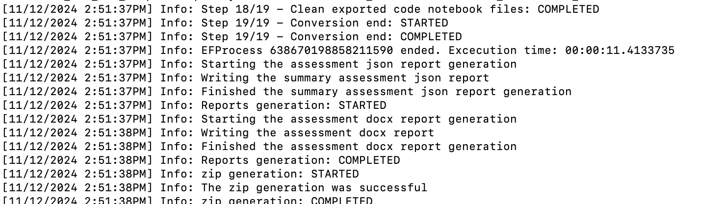 Project Information Printed