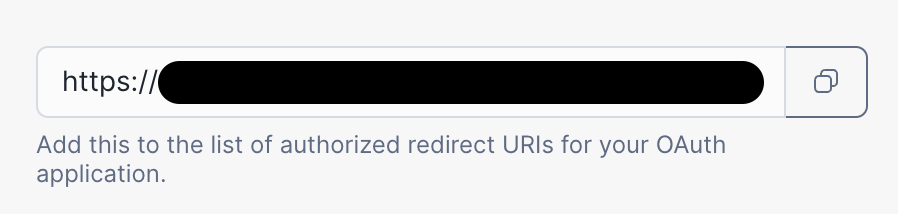 OAuth 重定向 URL